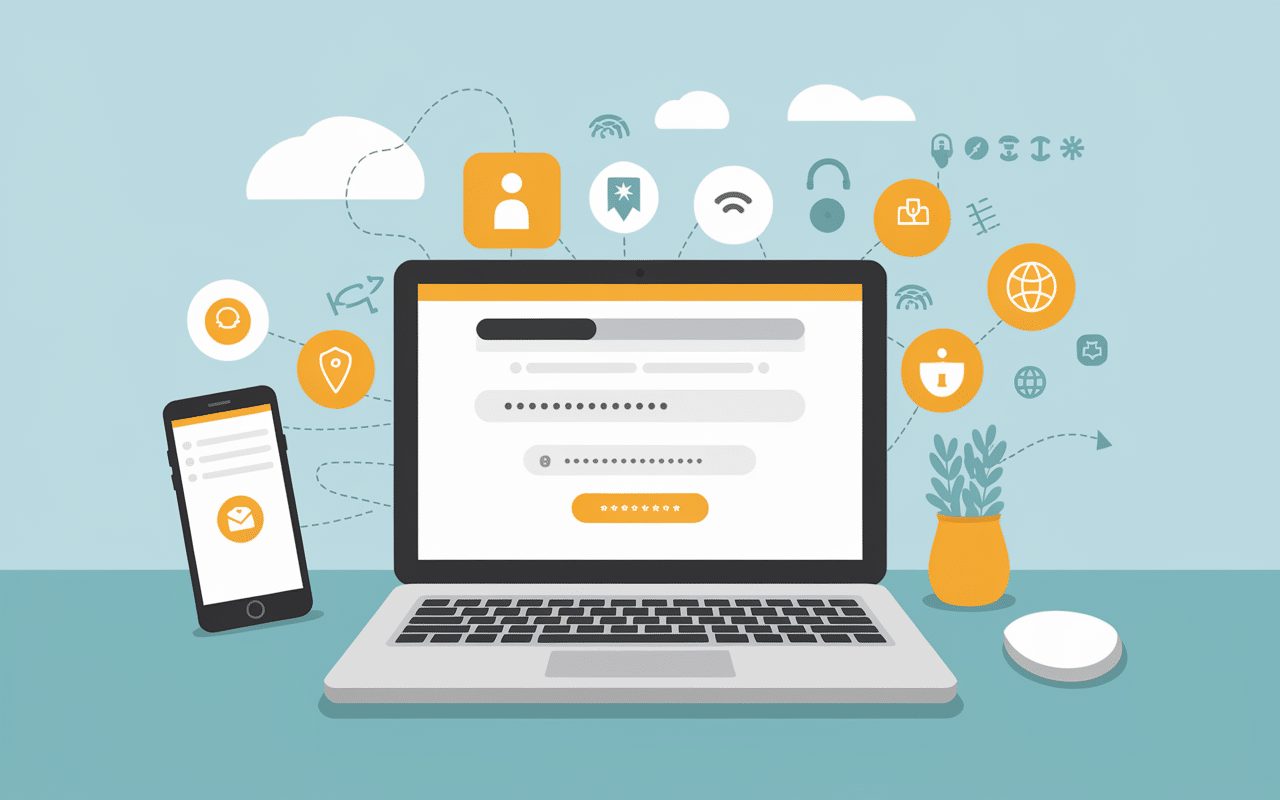 interface connexion mypeople ordinateur portable smartphone securite