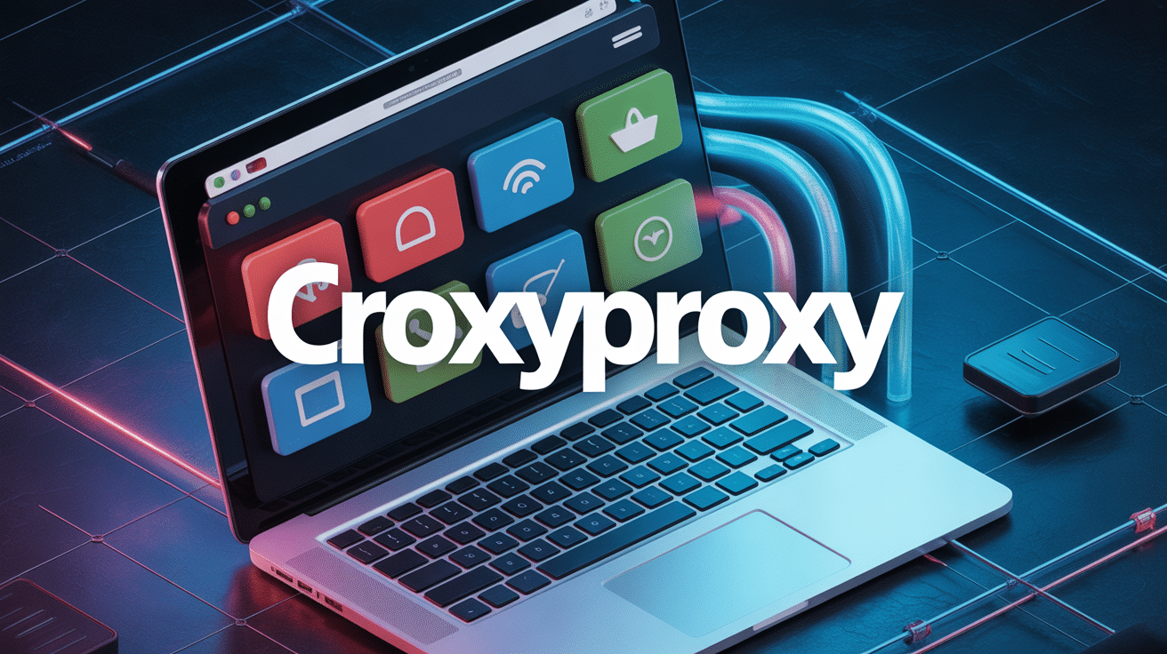 Illustration ordinateur sites bloqués débloqués CroxyProxy