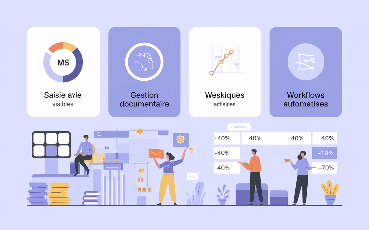 Dashboard fonctionnalités mon expert en gestion