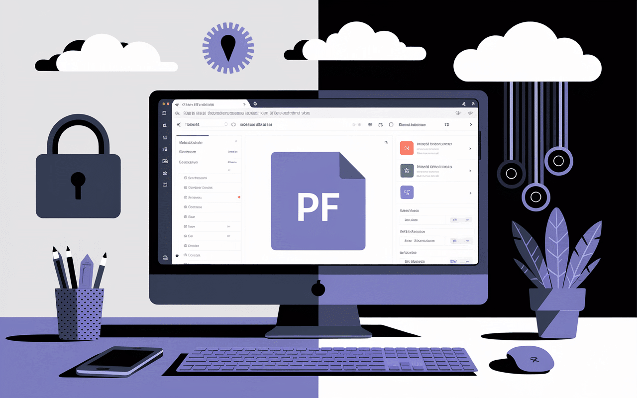 interface application web sejda gestion documents pdf sécurisée