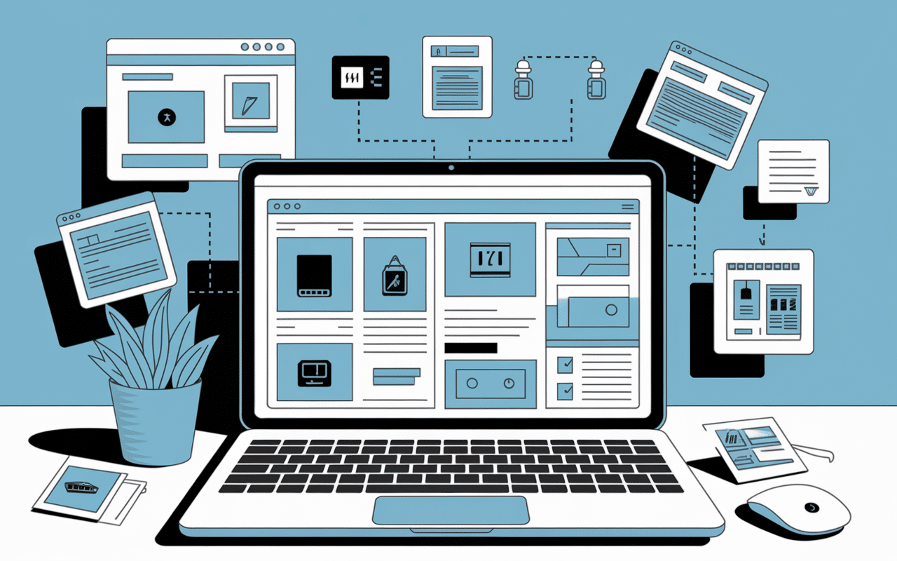 illustration site web cowcotland composants informatiques