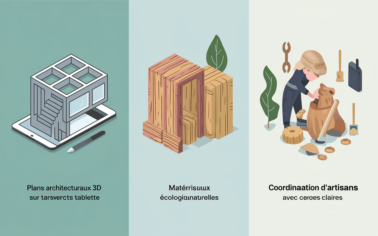 illustration des services tooplans plans 3d et matériaux écologiques