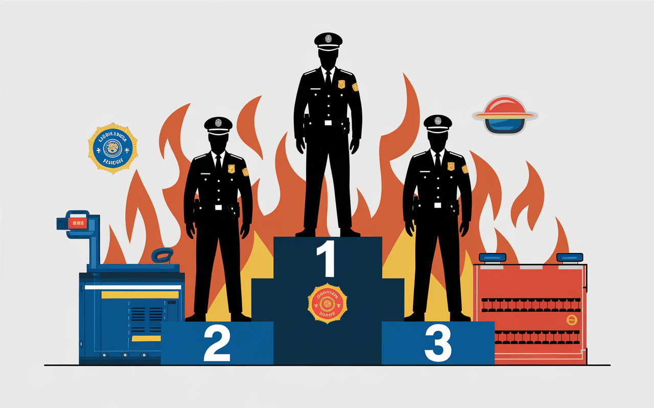 Illustration niveaux ssiap agent chef equipe chef service