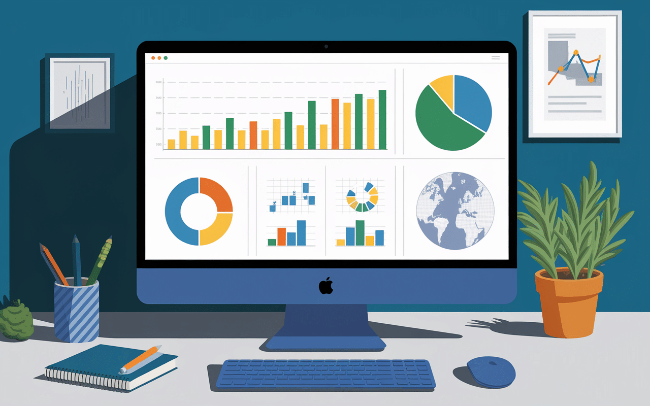 Dashboard moderne pour BI phases