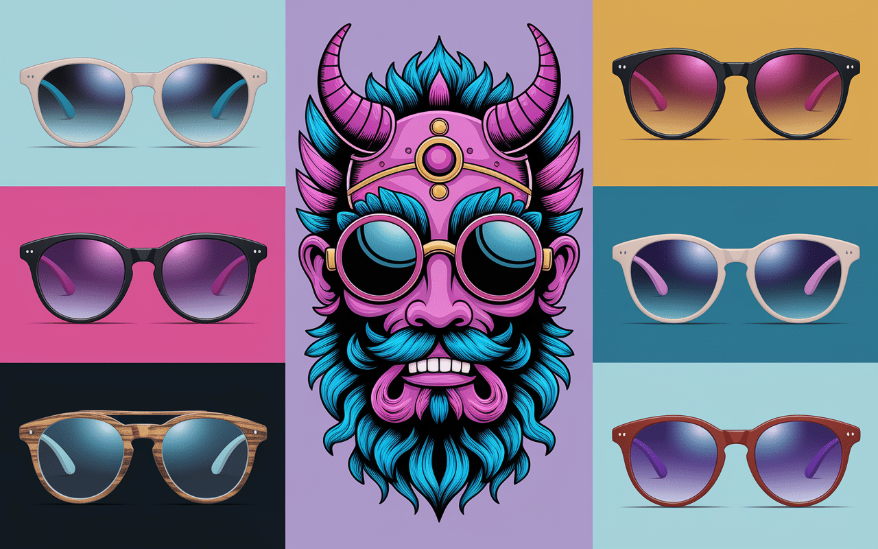 Créature chimera chimera et éléments design modernisés