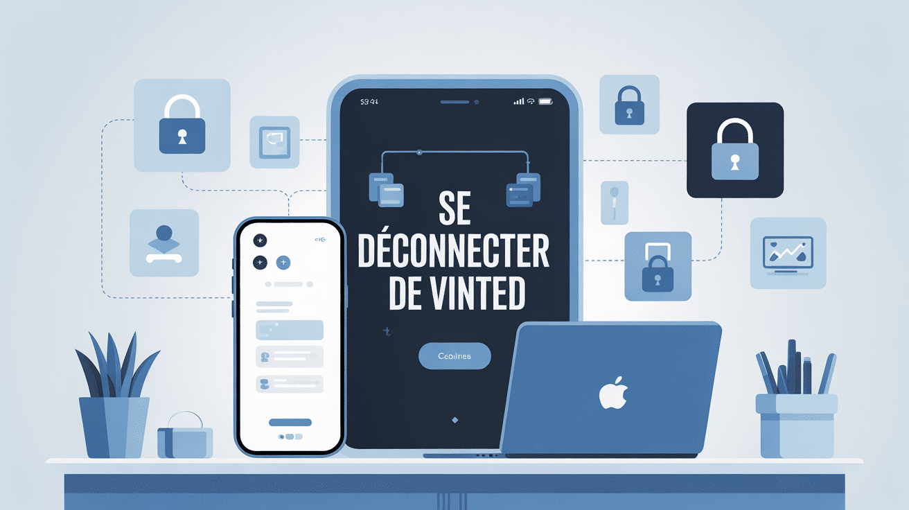 Illustration smartphone ordinateur icones securite