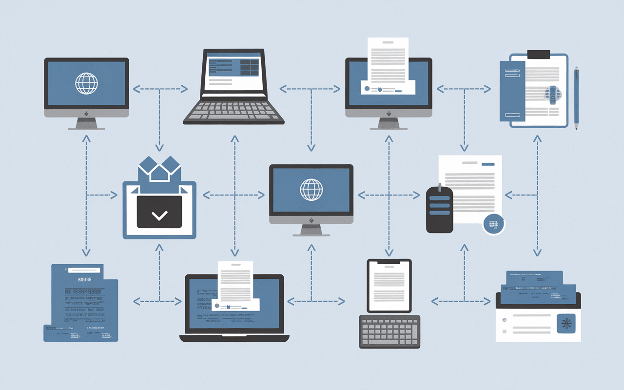 Schéma du processus de facturation électronique
