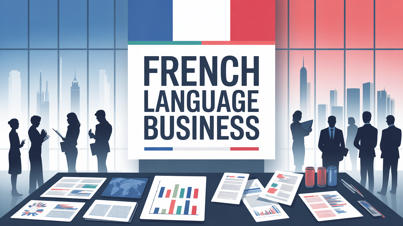 Scène professionnelle moderne french language business