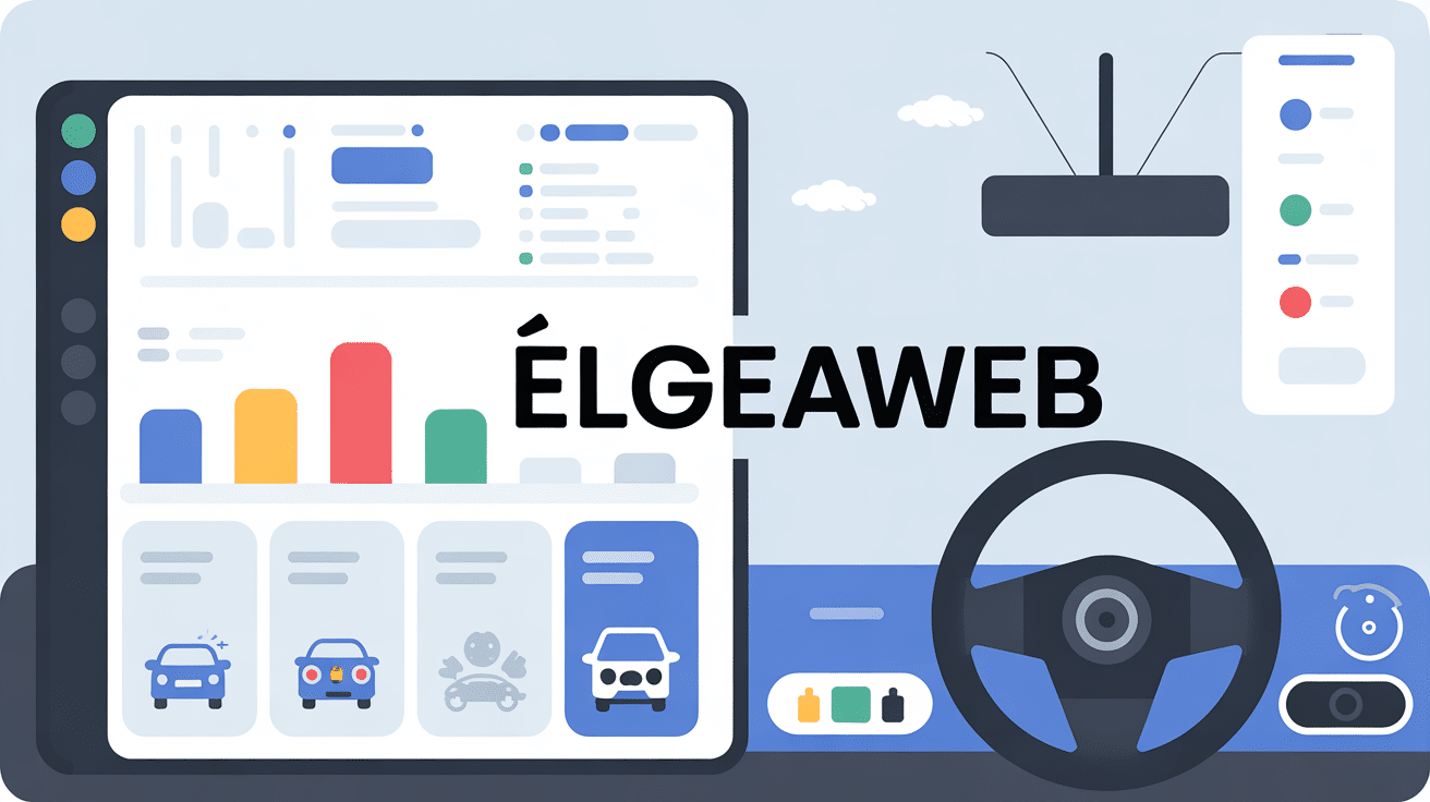 Interface moderne Elgeaweb sur écran