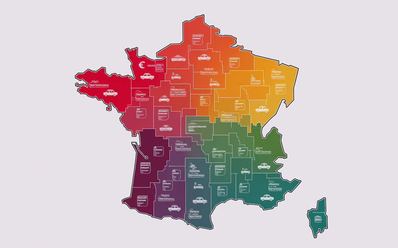 Carte des prix licence taxi en France