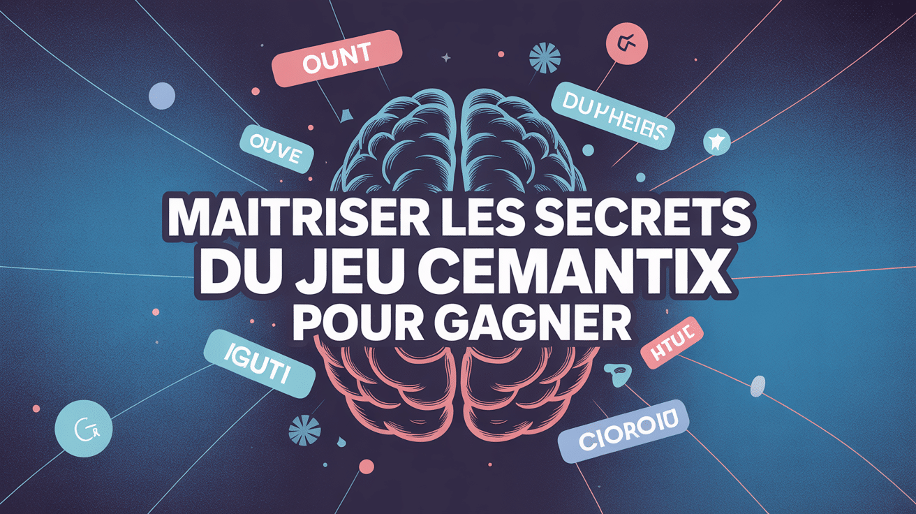 Brain stylisé flottant avec mots connectés