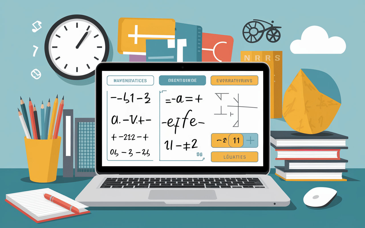 Écran interface mathsalea avec générateur d'exercices