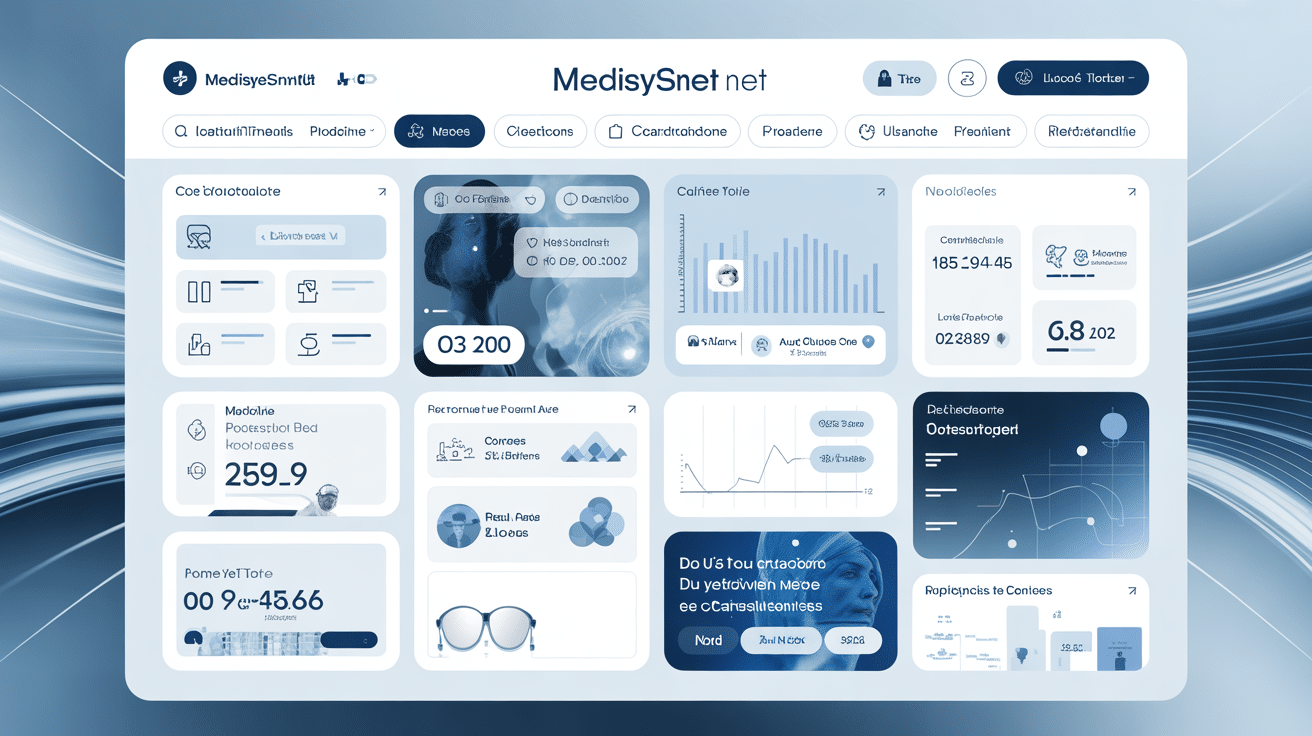 Interface medisysnet net sur ecran professionnel