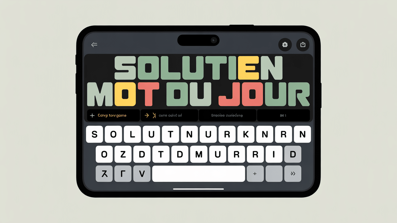 Interface jeu mot du jour CodyCross