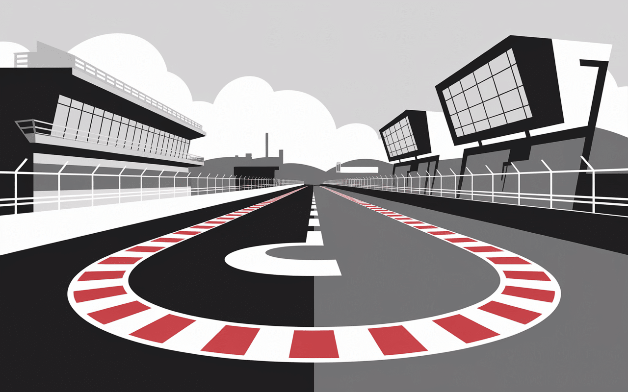 Circuit Nardò et palette gris grinardo.