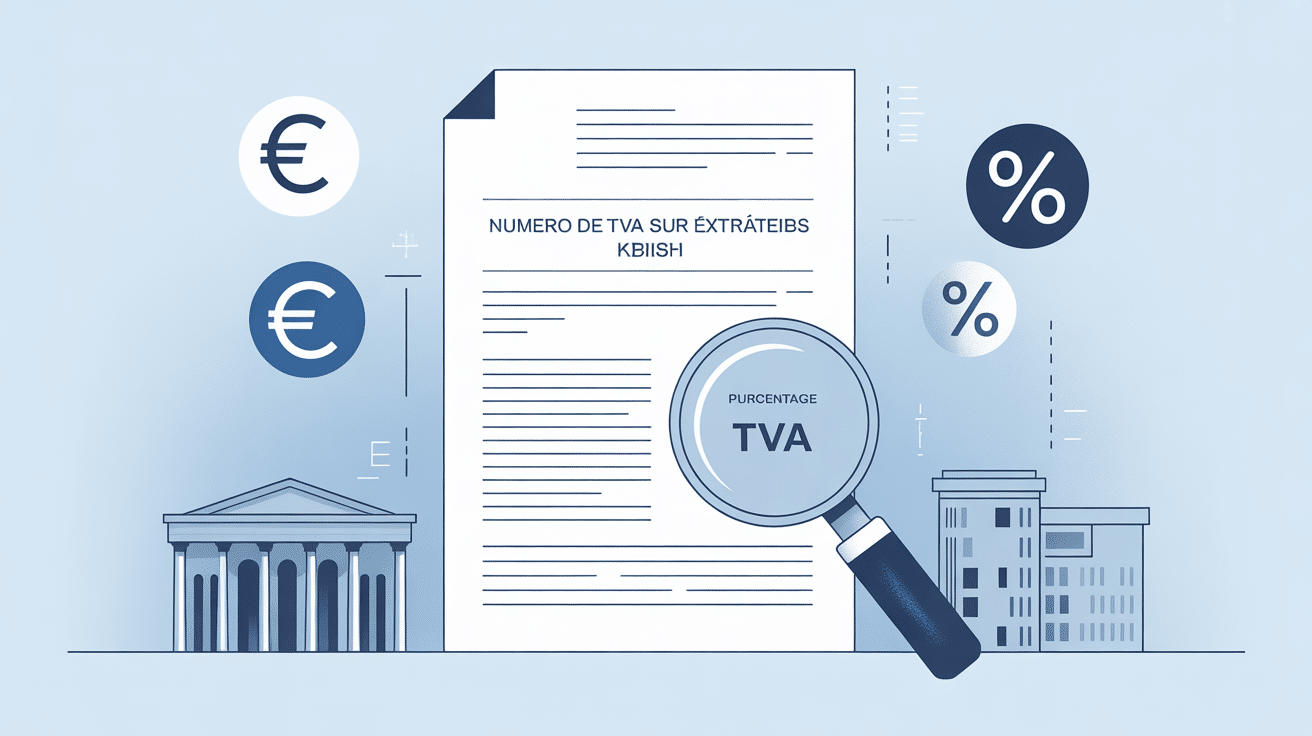 Illustration de localisation du numéro de TVA sur Kbis