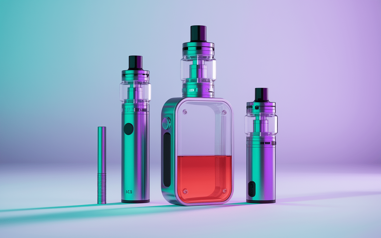 Vue éclatée d'un pod pour cigarette électronique