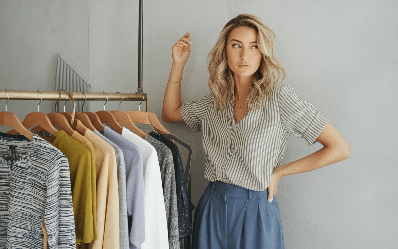 Collection de vêtements modernes top adulte