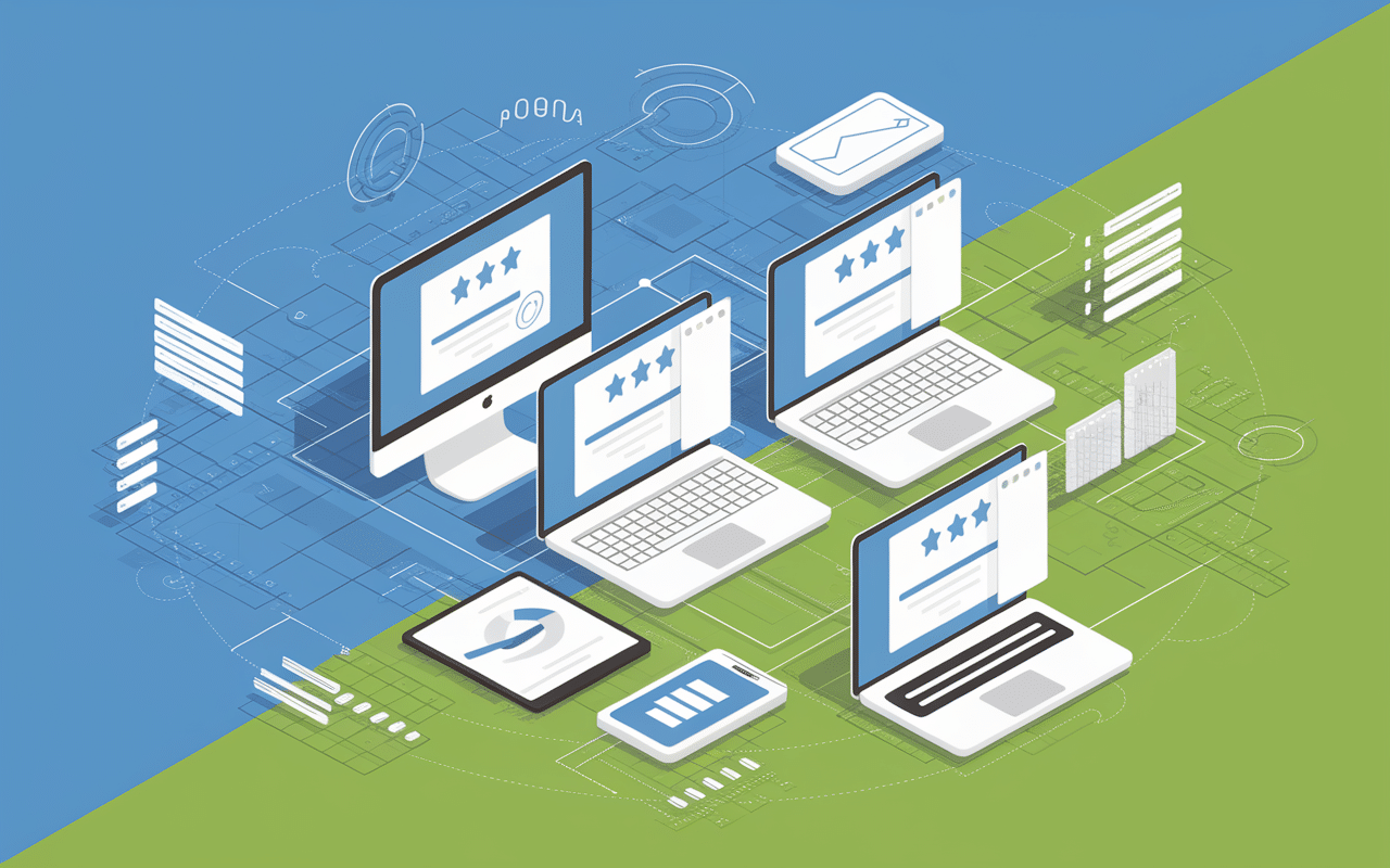 Écrans de blogs stylisés