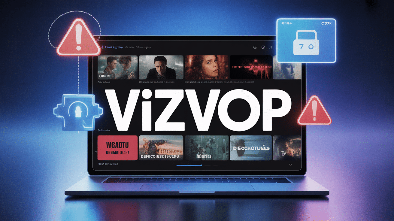 interface vizvop streaming icônes sécurité