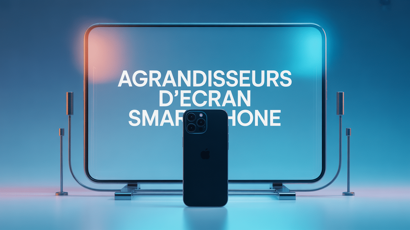 Illustration meilleur agrandisseur d'écran smartphone moderne