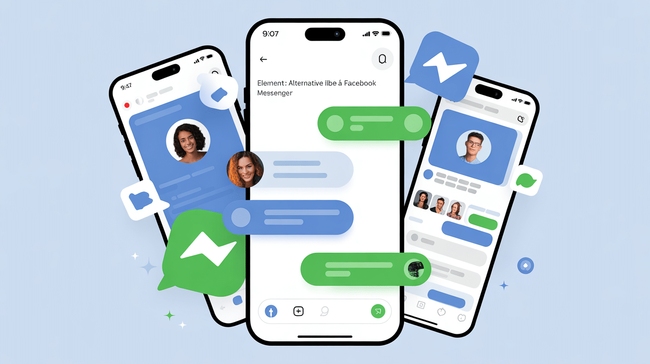 Nommez une alternative libre au logiciel propriétaire Facebook Messenger, interface sécurisée