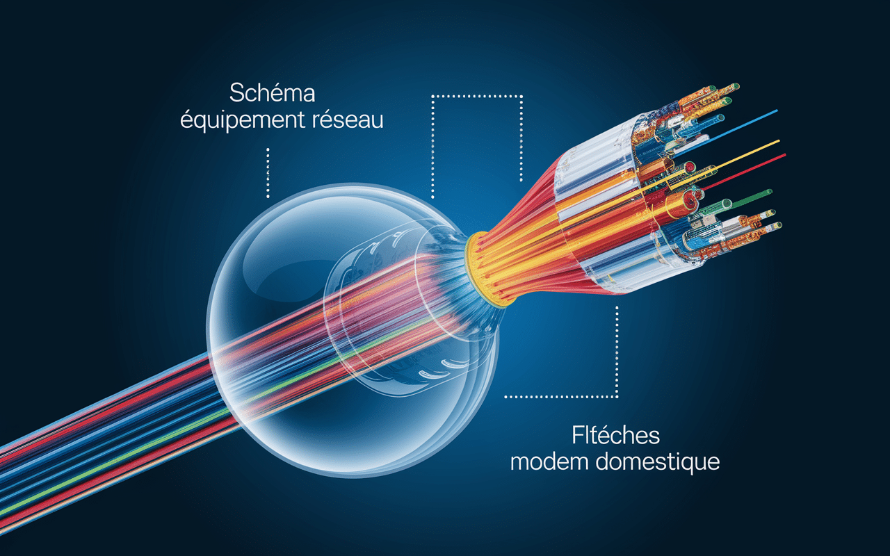 signal ftth détecté coupe câble fibre optique