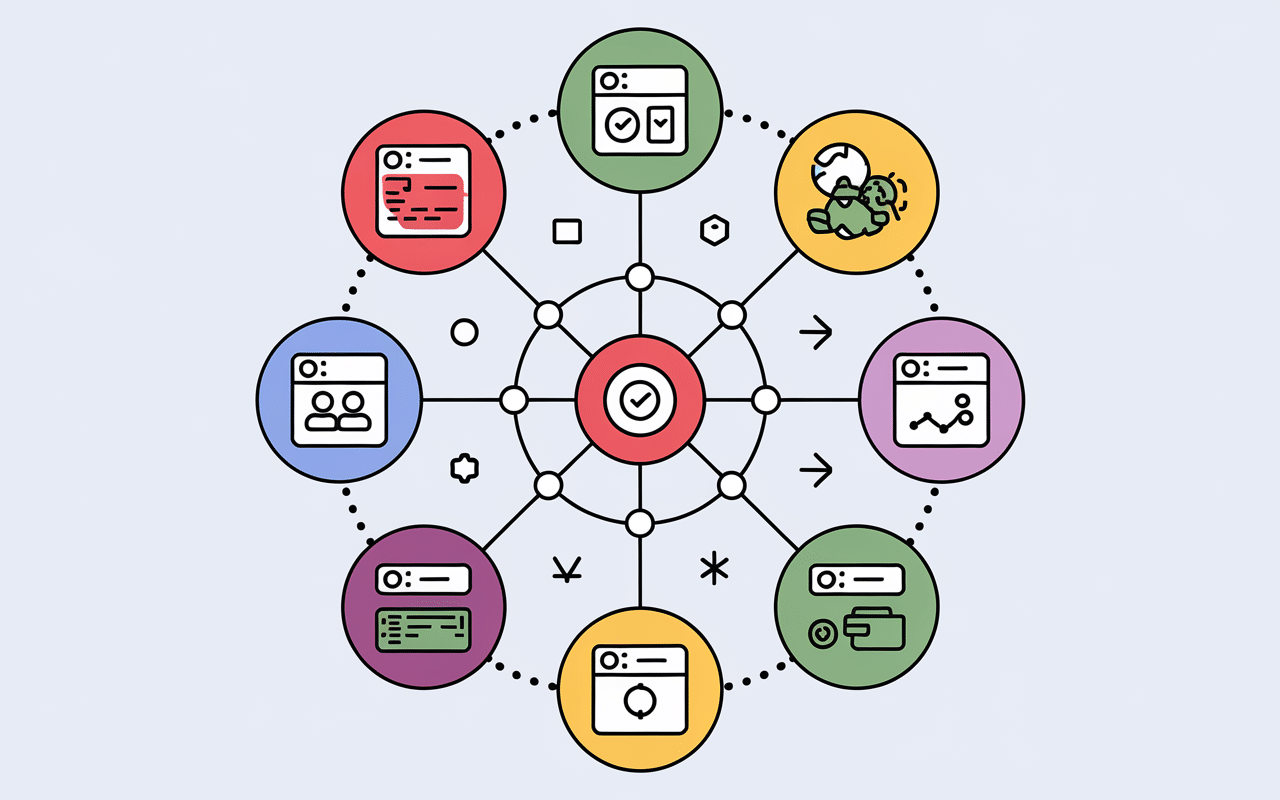 diagramme connexions automatisées airtable applications outils