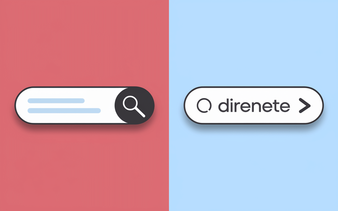 effectuez une recherche sur google ou saisissez une url barre recherche vs url directe