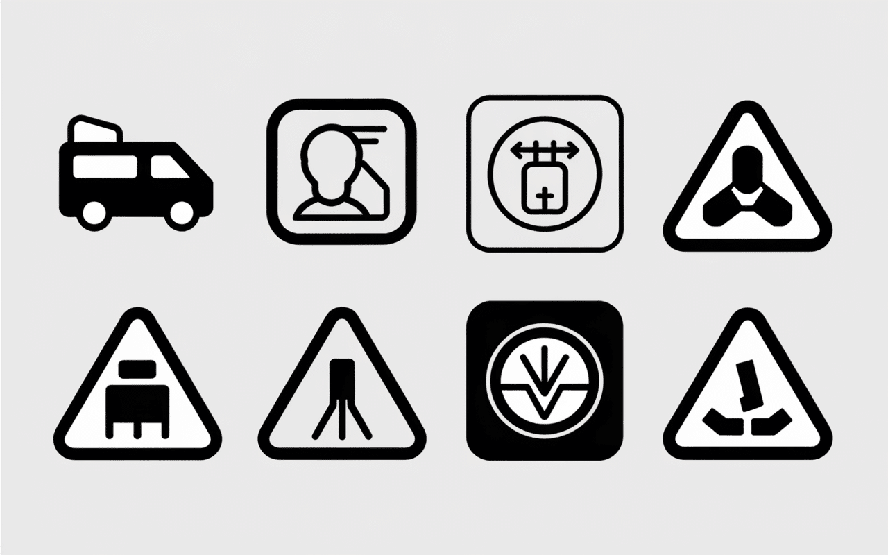 Ideogram et pictogrammes graphiques modernes