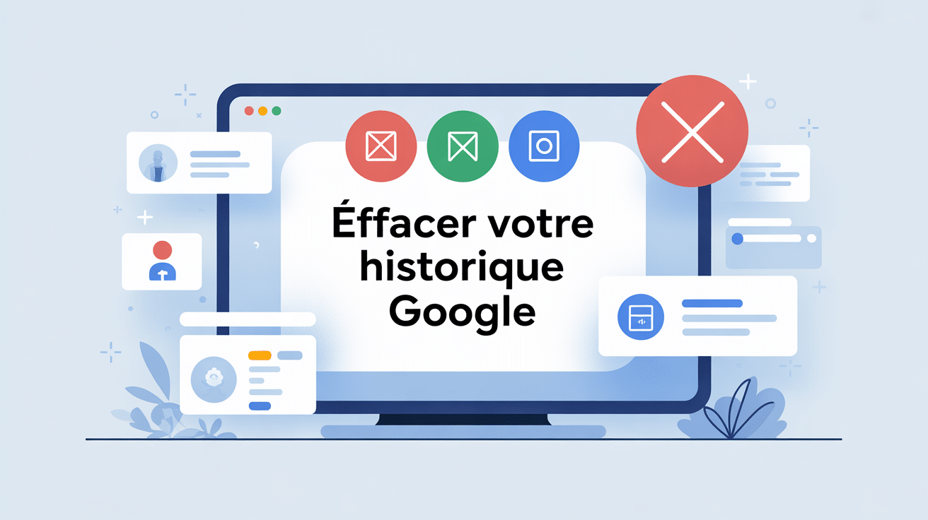 Supprimer l'historique Google écran confidentialité