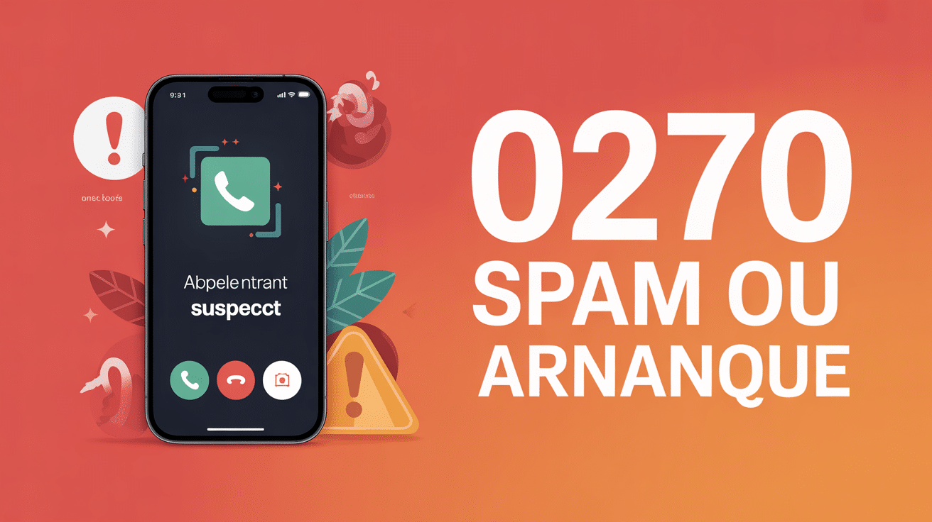Appel 0270 spam sur smartphone avec alertes