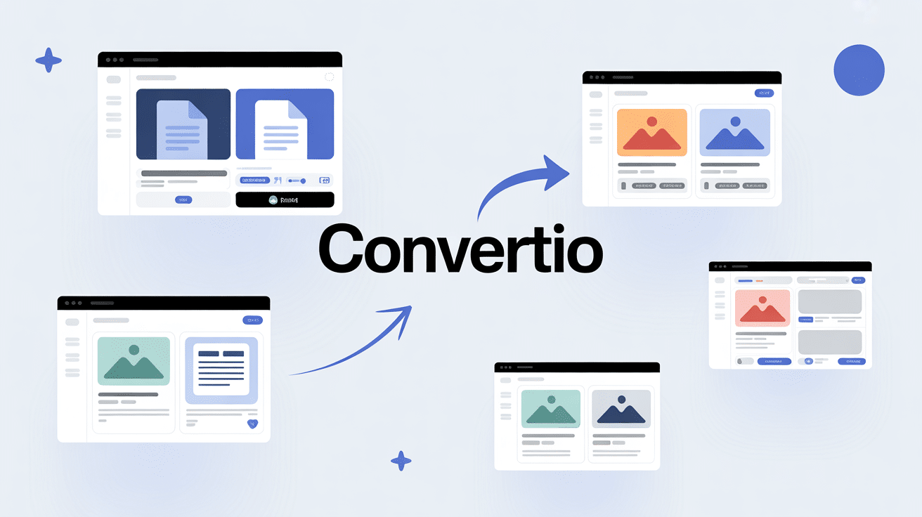 interface convertio en ligne conversion fichiers