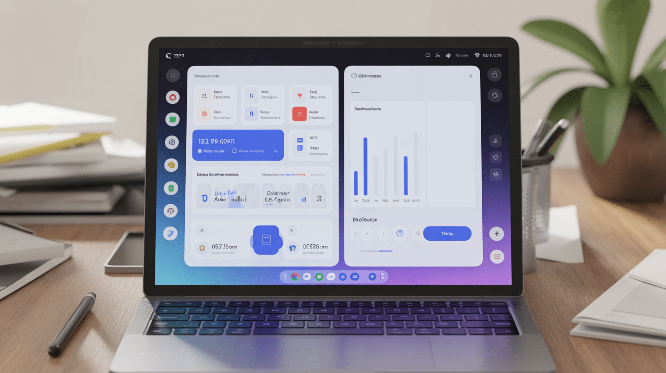 Extranet Galian interface utilisateur optimisée sur ordinateur