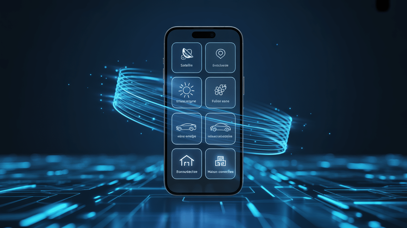 Interface holographique smartphone téléphone Tesla innovations