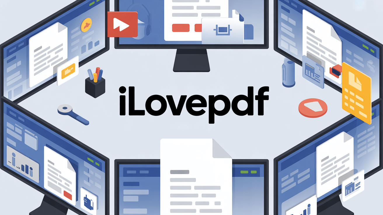 ilovepdf etude du logiciel illustration bureau numerique