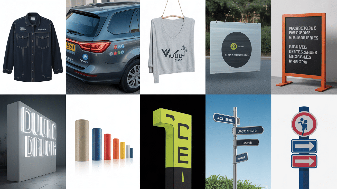 supports marquage logo diffusion