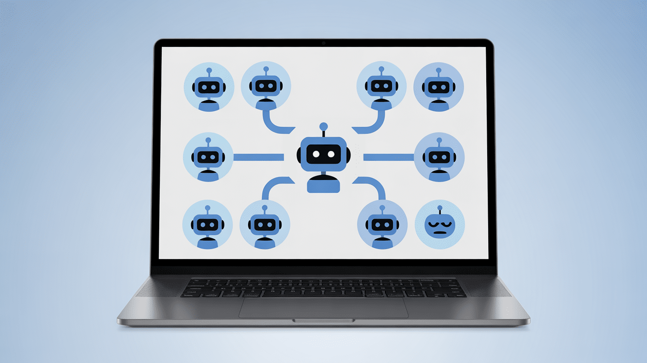 Plateforme Poe AI avec chatbots alignés