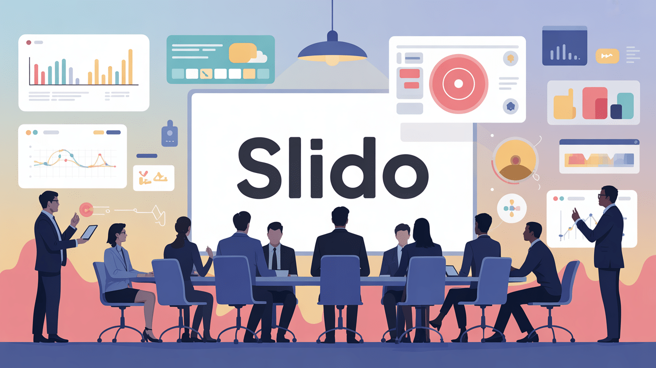 slido en reunion collaborative avec sondages et graphiques