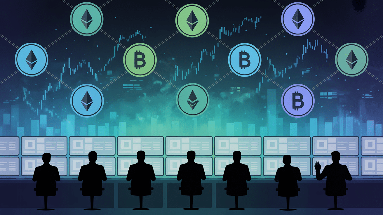 Réseau blockchain ultraswap defi avec traders