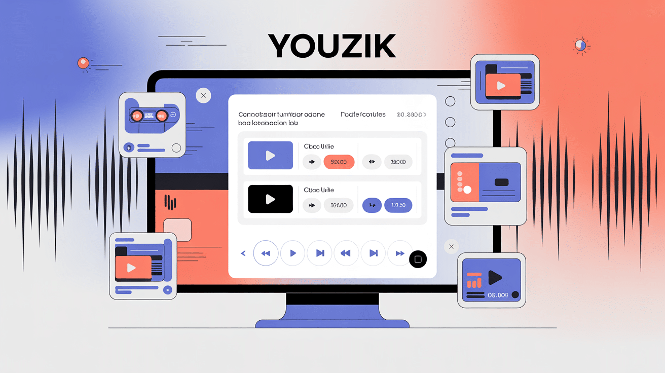 Interface moderne de conversion musique Youzik