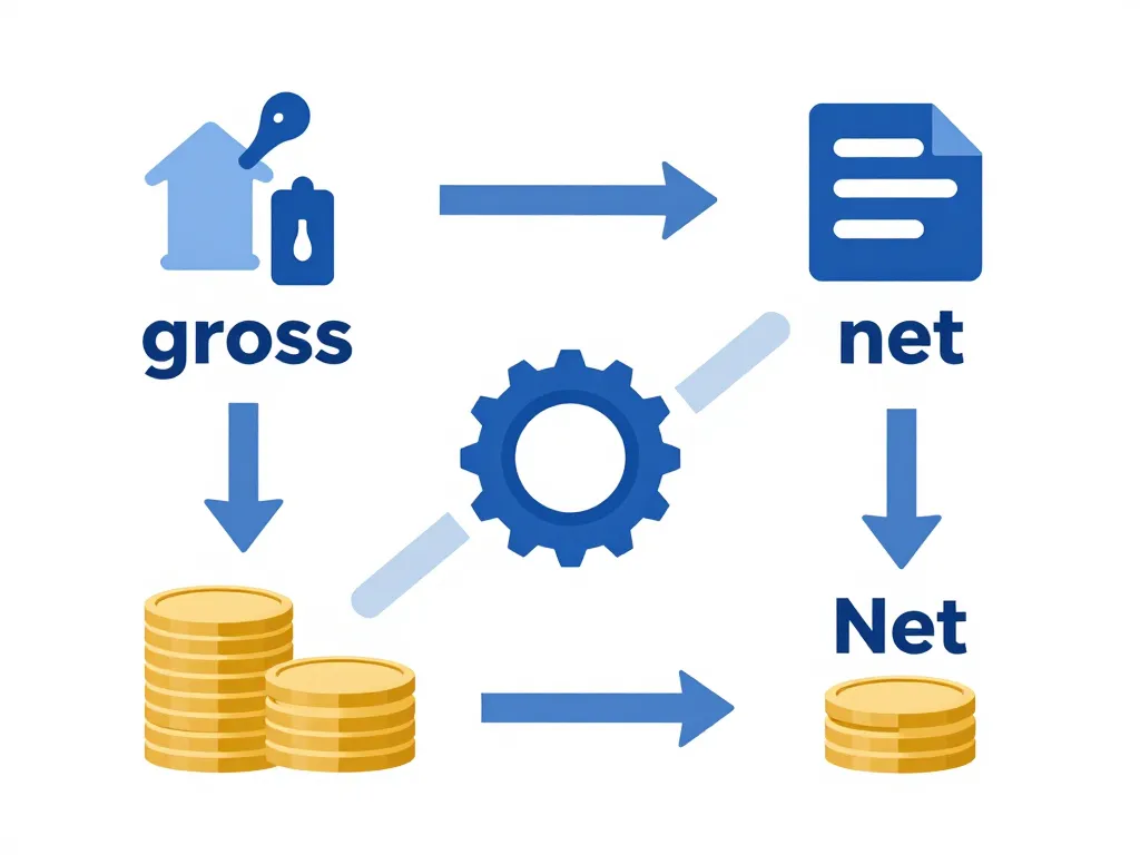 schéma conversion 25000 brut en net