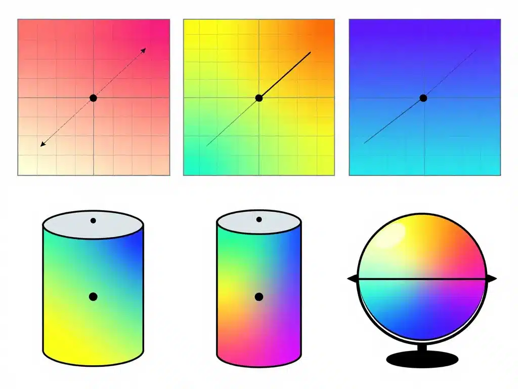 Visualisation grad-p cartésien cylindrique sphérique