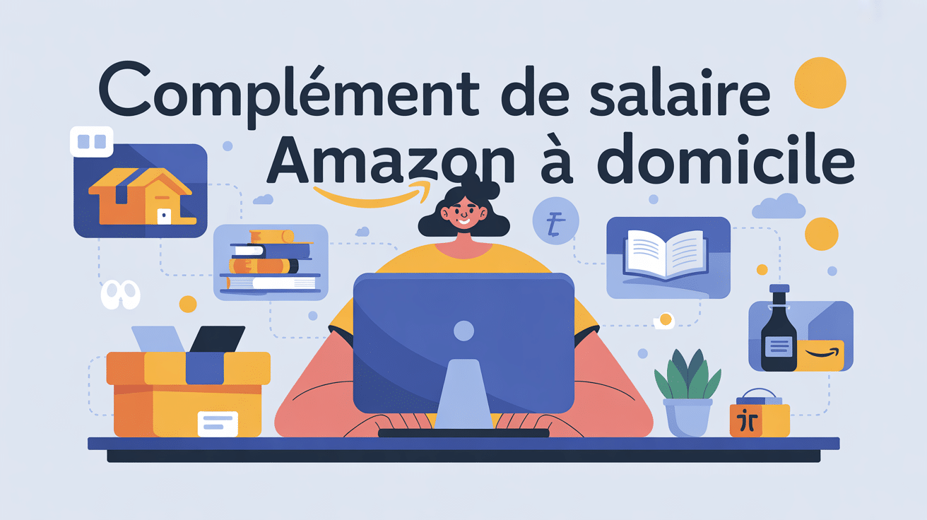 Complément de salaire à domicile avec Amazon, personne travaillant chez soi