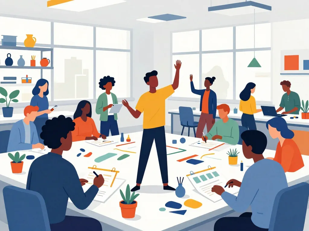 Collaboration atelier créatif design and innovation academy