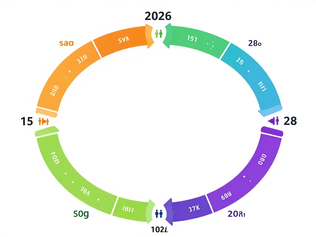 Timeline visuelle semaines paires 2024 agenda