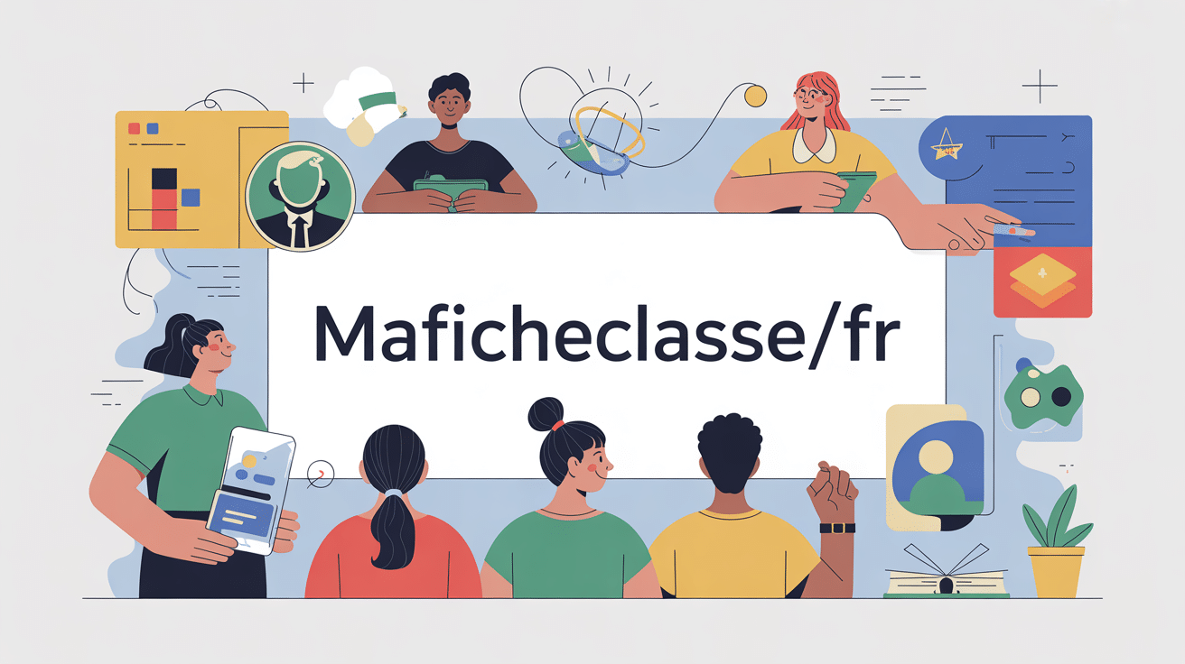 Illustration Maficheclasse/fr organisation numérique