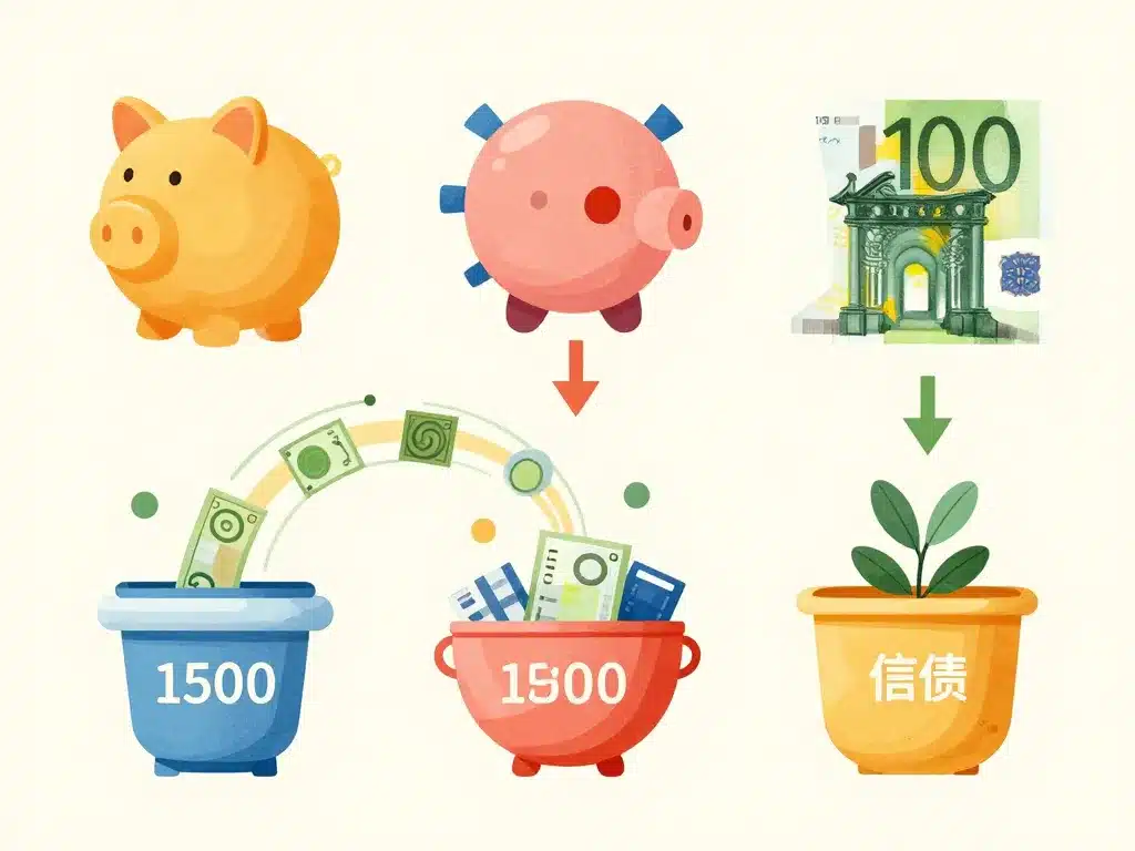 Métaphore visuelle allocation mille cinq cent euros projets