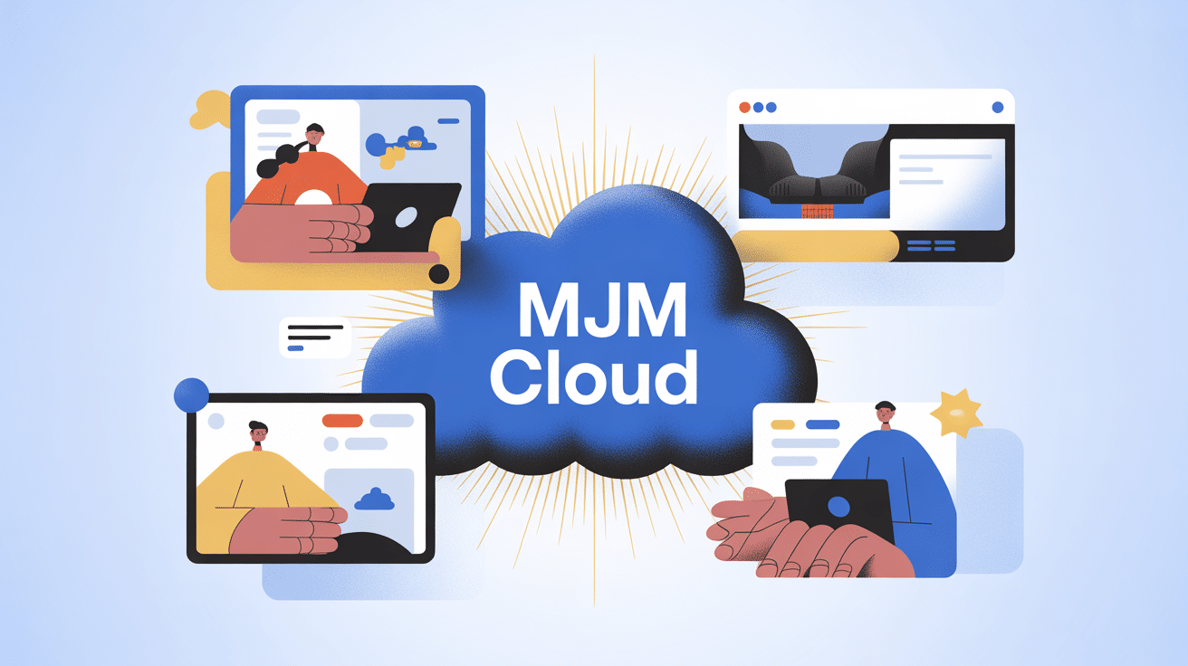 Illustration mjm cloud espace étudiants design