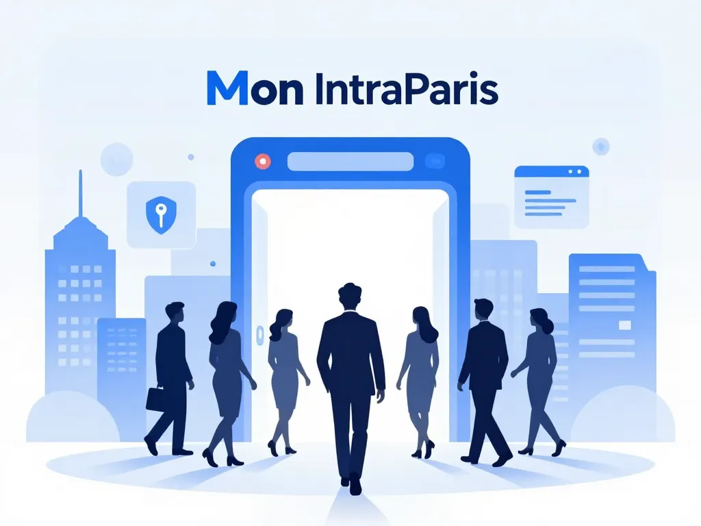 mon intraparis accès portail illustration